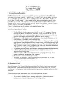 management plan - Town of Cheshire