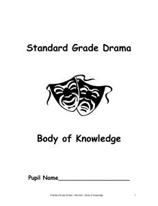 Standard Grade Drama - KSSStandardGradeHwk