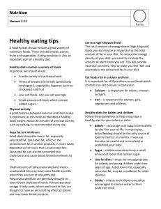 Healthy eating tips