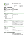 Material Safety Data Sheet