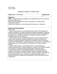 BSC 307 5-E Model Lesson Plan Form