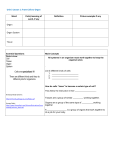 Unit 3 Lesson 1: From Cells to Organ Word Parts/meaning of word, if