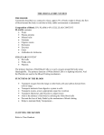 The Circulatory System Class DataSheet