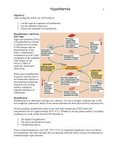 Hypothermia Text
