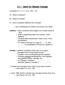 3.1 – Intro to Climate Change