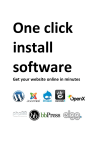 One click install software Get your website online in minutes Get y