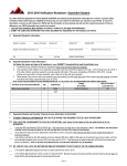 Student`s Name: ID: SSN: 2015–2016 Verification Worksheet