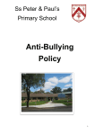 Anti-Bullying Policy - Ss Peter and Paul`s Primary School