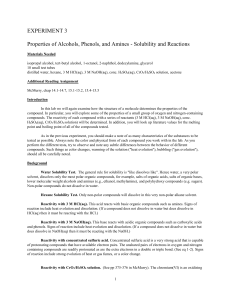 Chemistry 209 - Experiment 3, Fall 2002