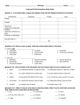 Name DUE Date Period ______ Fungi and Protist Comparison