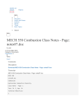 MECH 558 Combustion Class Notes