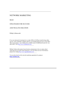 NETWORK MARKETING MLM STRATEGIES FOR SUCCESS AND