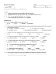 Bio 220 MiniQuiz 1