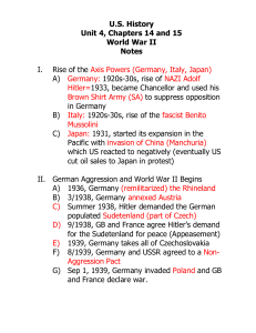 Ch. 14 and 15 Notes-WWII