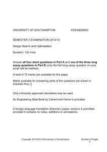 FEEG6009_2014 - University of Southampton