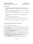 Sample Exam, December 2014, Section 1