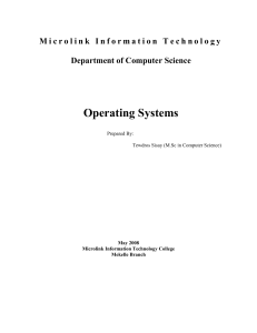 2. Overview of Operating Systems