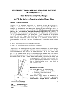 for PD-Control of a Pendulum in the Upper State