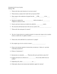 Worksheet for Nervous Systems