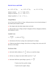 Electric Forces and Fields