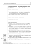 Inductive Model of Teaching Planning Guide