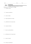 Worksheet "6-3 Enrichment - Mrs. Sampson`s Math at U-High