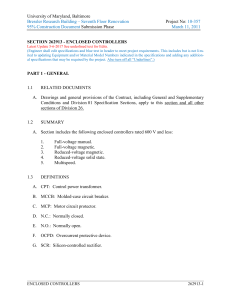 section 262913 - enclosed controllers