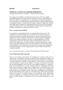 BS2550 Lecture Notes Steroids