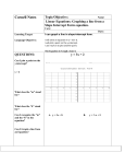 Cornell Notes Topic/Objective: Name: Linear Equations: Graphing a
