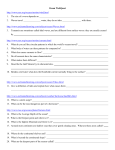 Ocean WebQuest Task Sheet