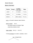 Atomic Structure