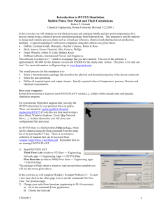 Flash Calculations - Rowan University