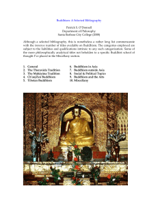 Buddhism: A Select Bibliography
