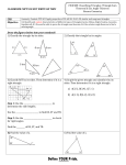 CLASSROOM COPY! DO NOT WRITE ON THIS! CRS Geometry