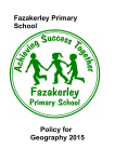 Geography Policy - Fazakerley Primary School Liverpool