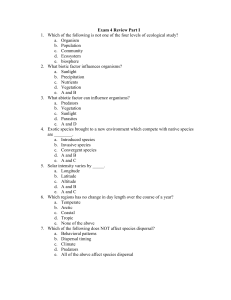 Exam 4 Review Part I