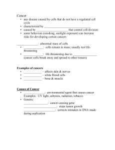 Cancer Guided Notes