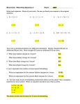 HW Solving Multi-Step Equations 2 KEY - MELT