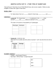 GENETICS NOTES PART II – OTHER TYPES OF INHERITANCE