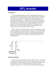 DTL Inverter Introduction One of the problems with RTL circuits is