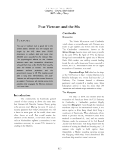 General Military Subjects 8. Post Vietnam and the 80`s