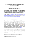 Workshop on Public Economics and Economic Freedom by CATO