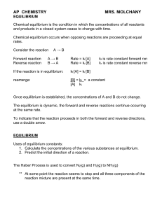 equilibrium - TeacherWeb