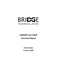 GENDER And CARE Overview Report - BRIDGE