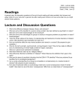 S324 - Lecture Guide Perspectives on Illness Class 2, Wed., June