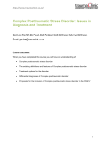 Issues in the Diagnosis and Treatment of Complex