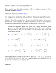 Pre-Class Problems 11 for Thursday, October 23 These are the type