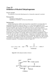 Case 39 Inhibition of Alcohol Dehydrogenase Focus concept The