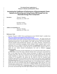 Outline for Provisional Patent Application