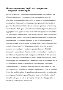 The development of rapid and inexpensive sequence technologies